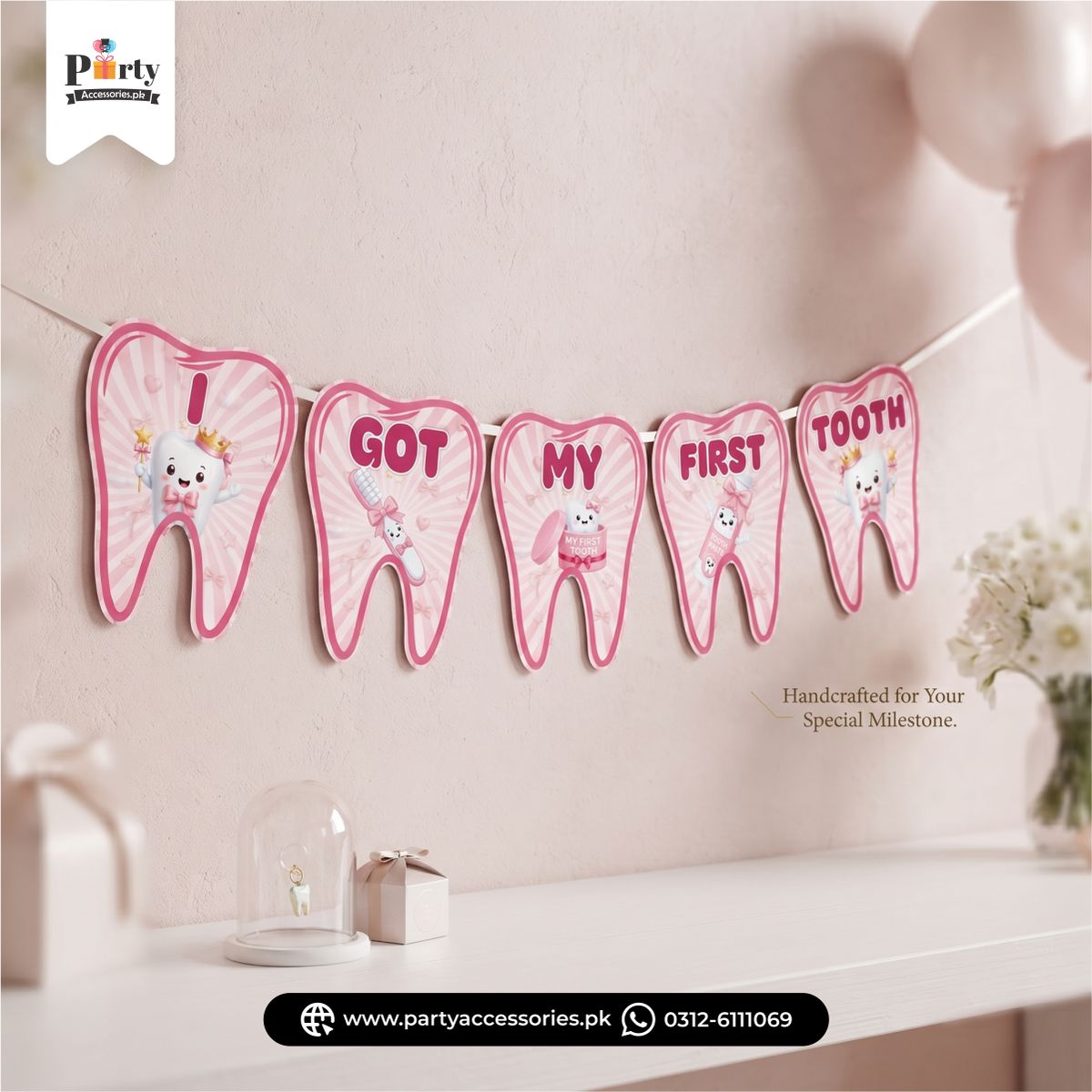 I got my first tooth bunting banner