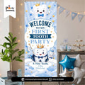 First tooth party decoration welcome standee