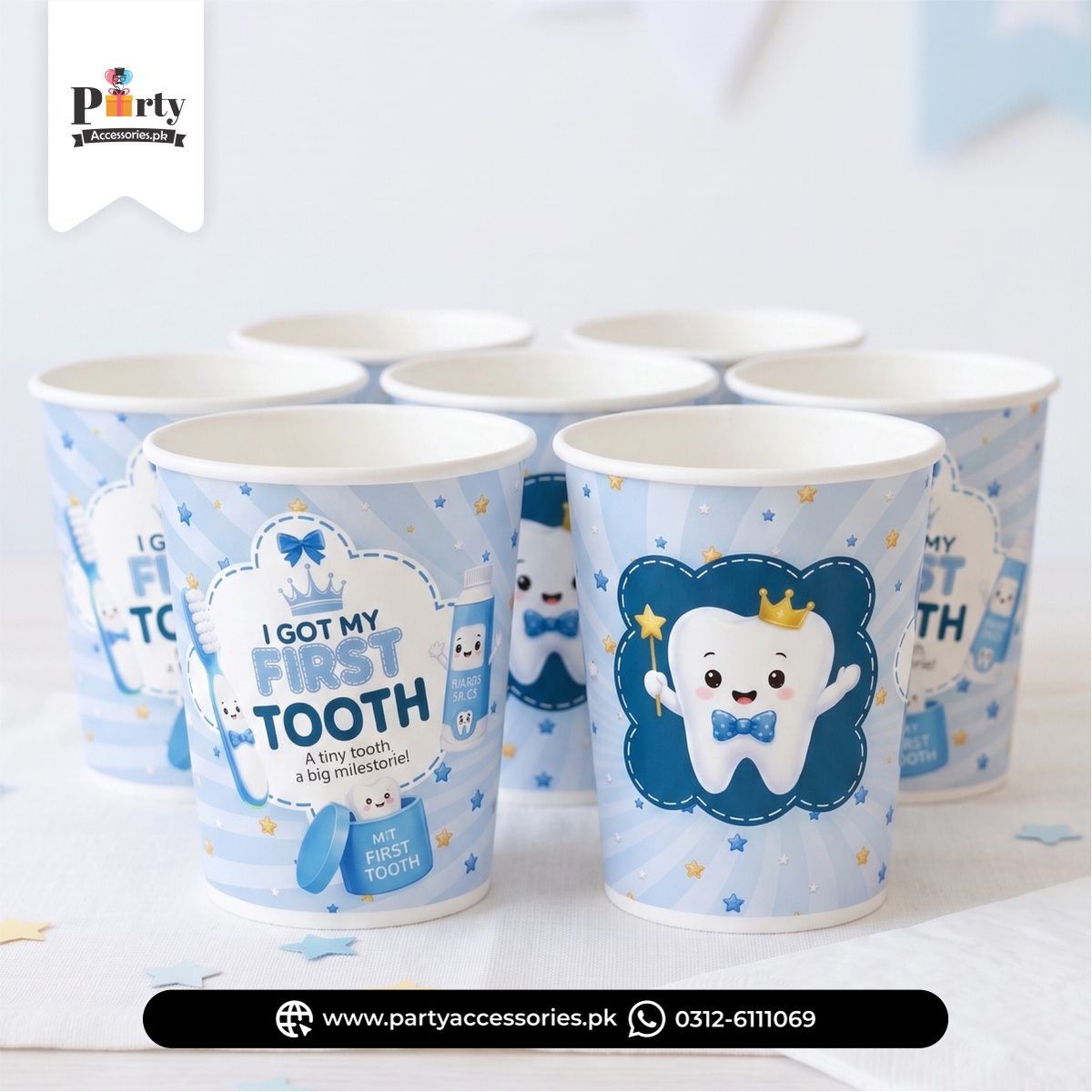 I got my first tooth disposable cups