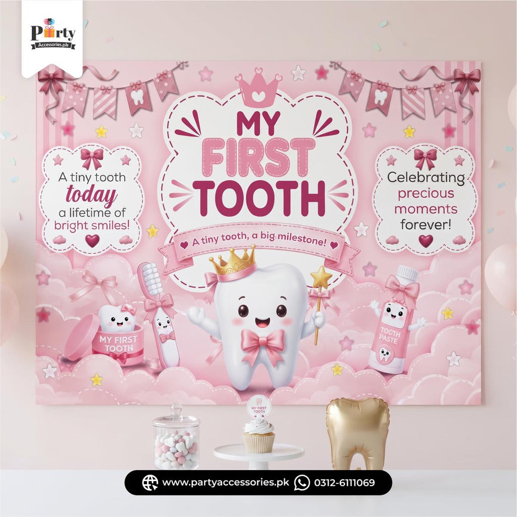 first tooth celebration backdrop
