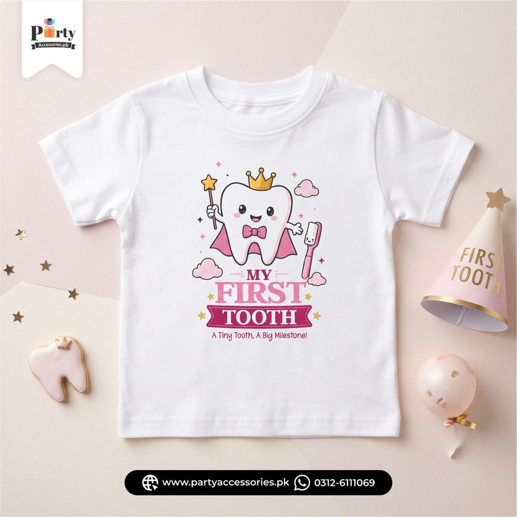 first tooth girl t shirt