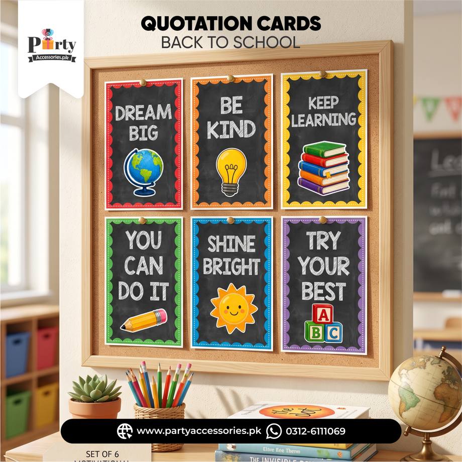 Back to School Quotation Cards