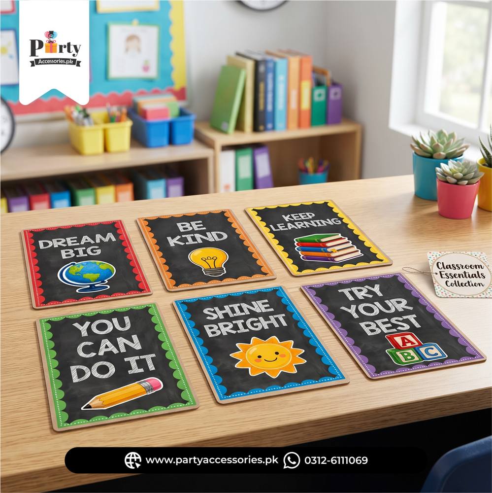 School Theme Quotation Cards 