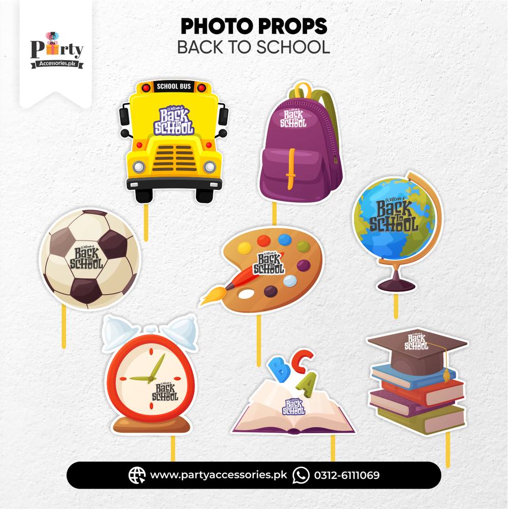 School Theme Photo Props