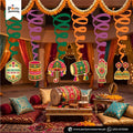 Mehendi Party Decoration Spiral Hanging Swirls (Pack of 6)