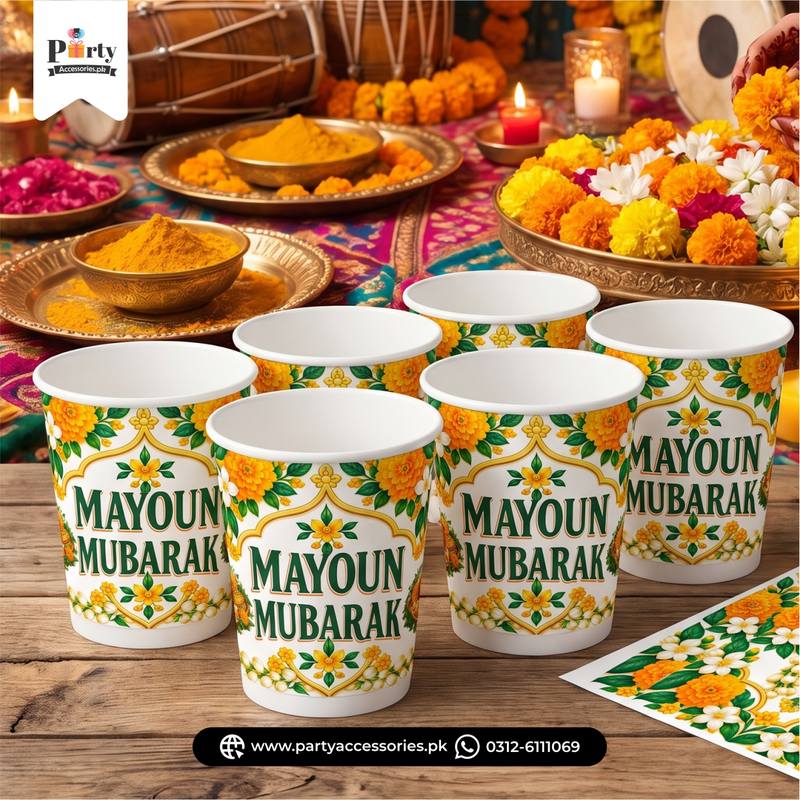 Mayoun Celebration Disposable Cups