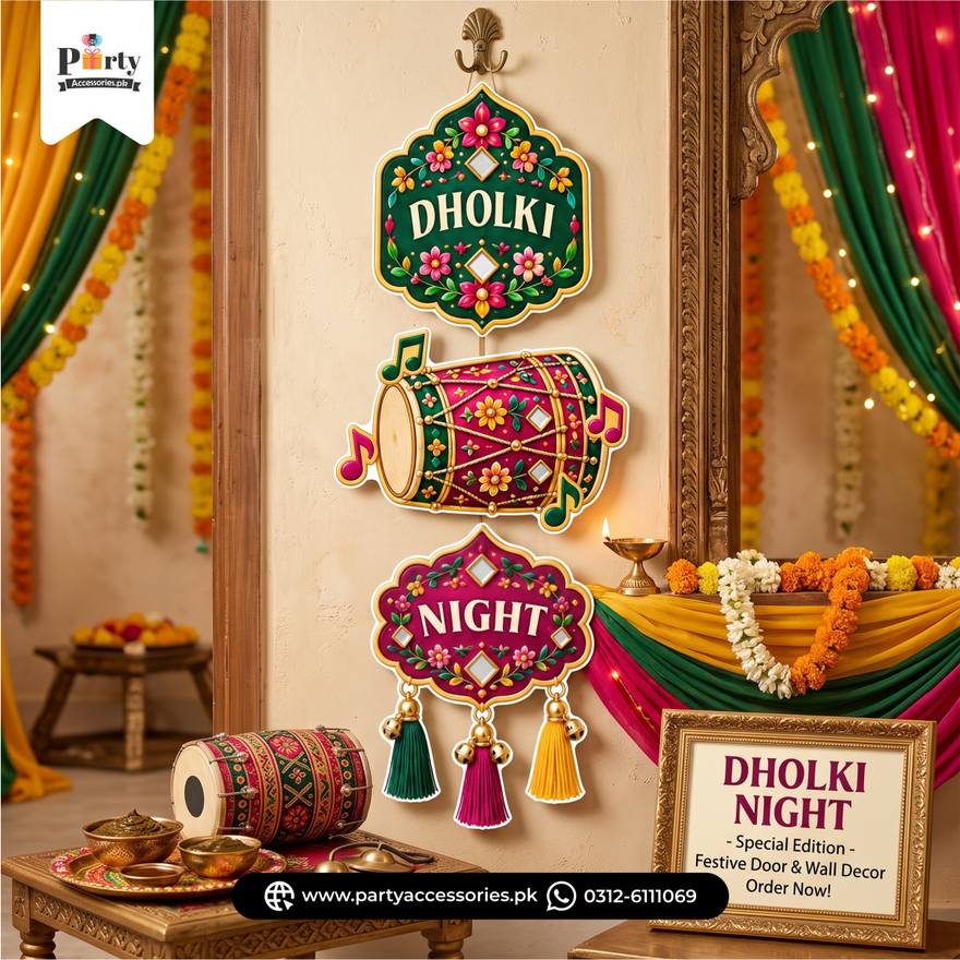 Dholki Night Party Door & Wall Hanging Decoration