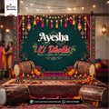 Customized Dholki Party Wall Decoration Backdrop – Wedding Party Decor