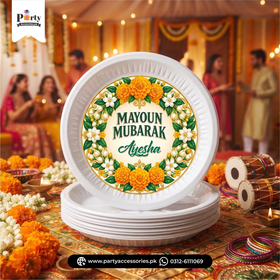 Mayoun Party Decoration Plates