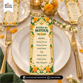Mayoun Theme Customized Menu Cards – Table Decoration