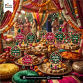 Dholki Party Cupcake Toppers