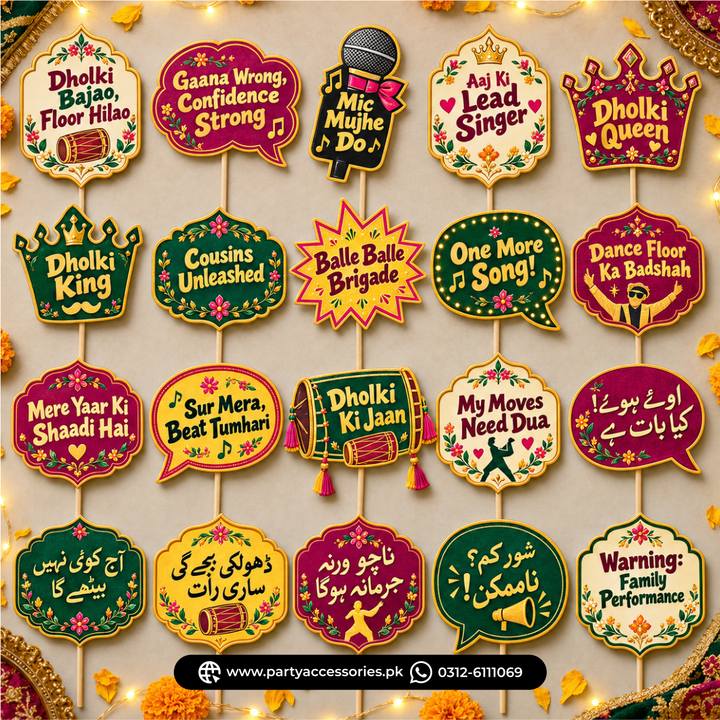 Dholki Celebration Props