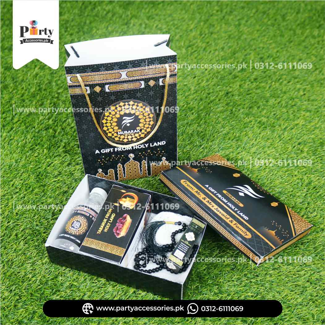 Customized Hajj Tabaruk formal box Packaging | Hajj Giveaway corporate boxes