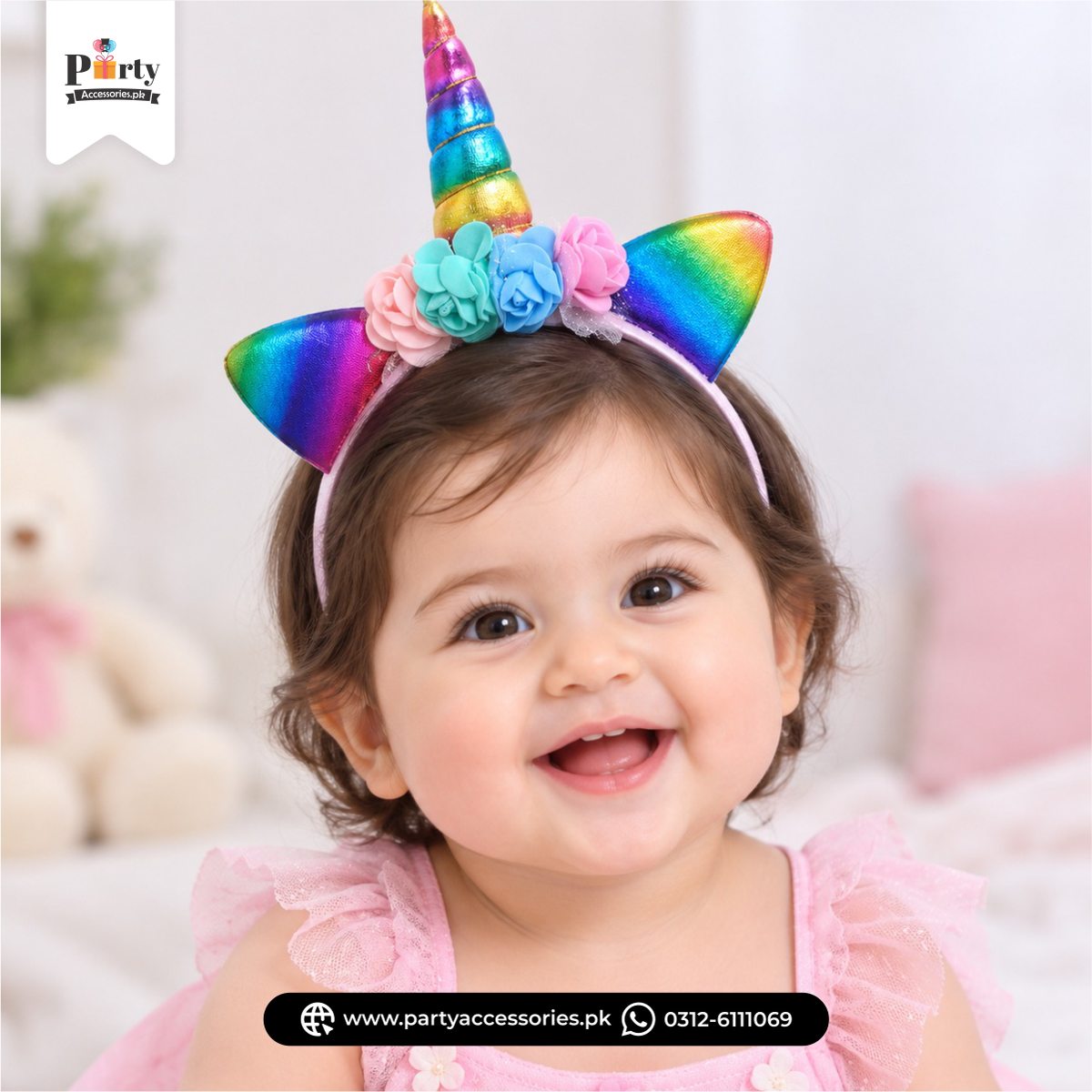 Rainbow Colors Party Celebration Head Band – Colorful Party Accessory