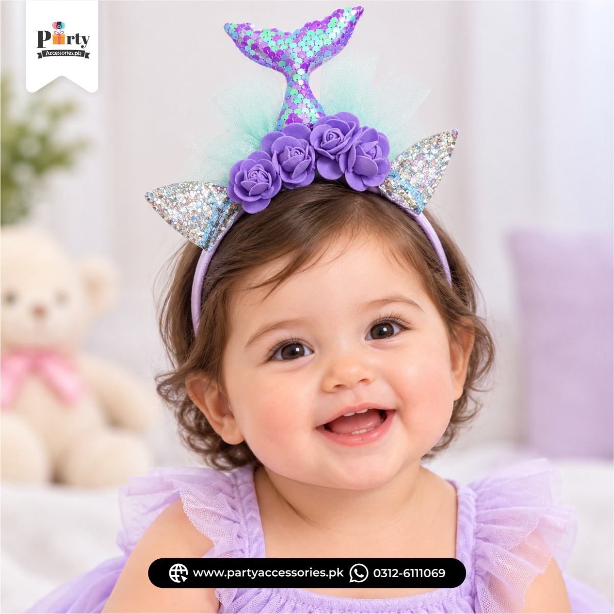 Mermaid Theme Party Head Band – Fun Birthday Celebration Accessory