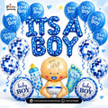 Baby Boy Balloon Decoration Set – It’s a Boy Welcome Party Décor Kit
