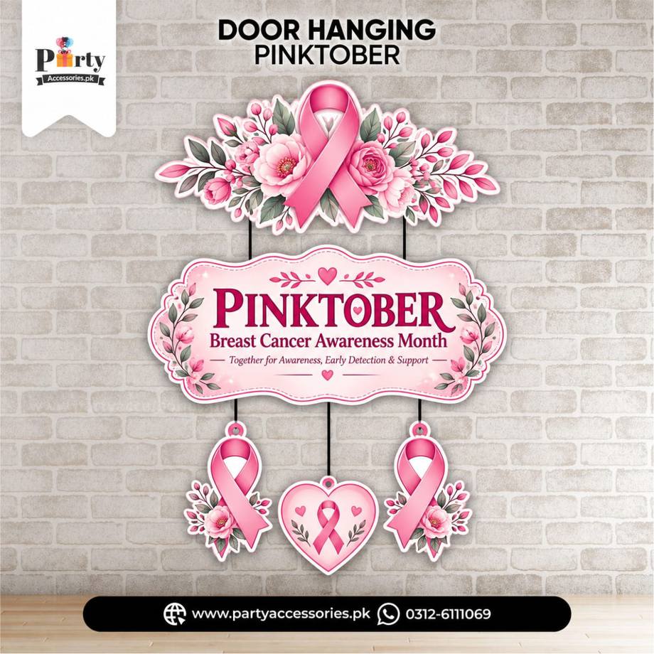 Pinktober Theme Wall & Door Hanging