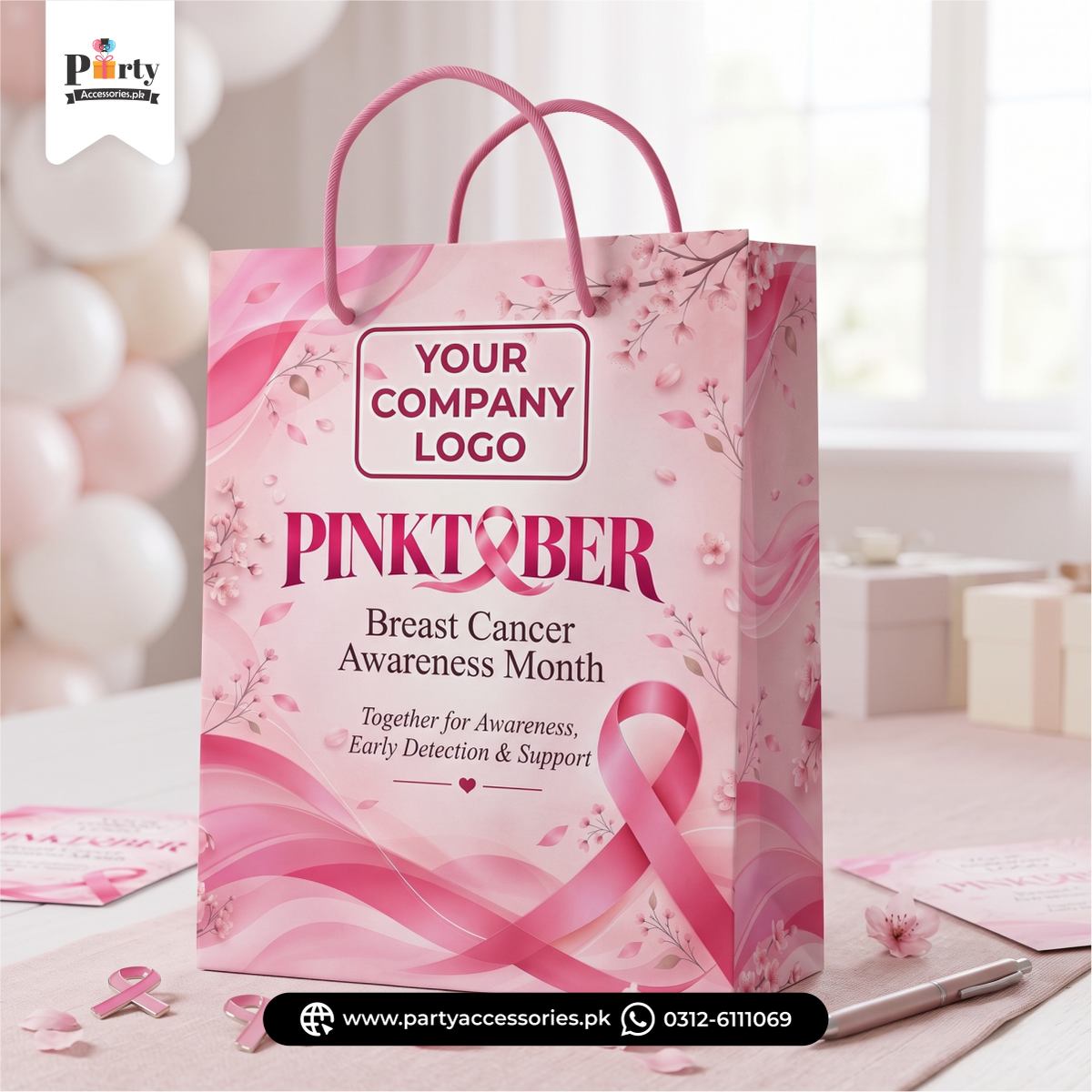 Pinktober Goody Bags Customized Favor Bags