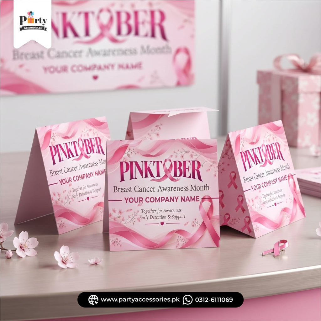 Pinktober Table Tent Cards