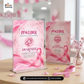 Pinktober Theme Acrylic Table Card Holder Stand – Double-Sided