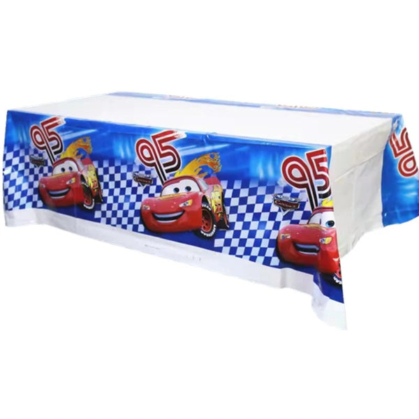 Mcqueen cars Birthday theme table top sheet decoration