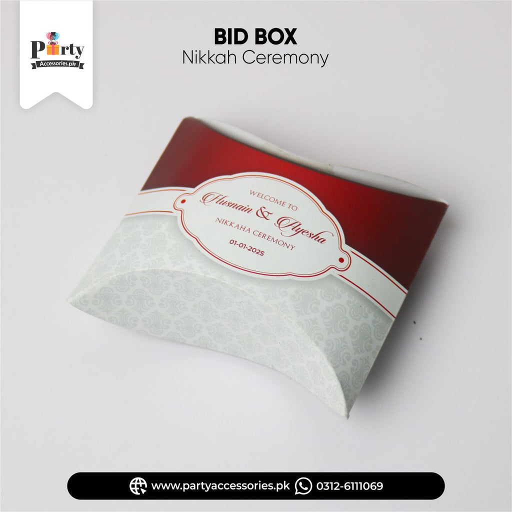 wedding favors bid boxes ideas
