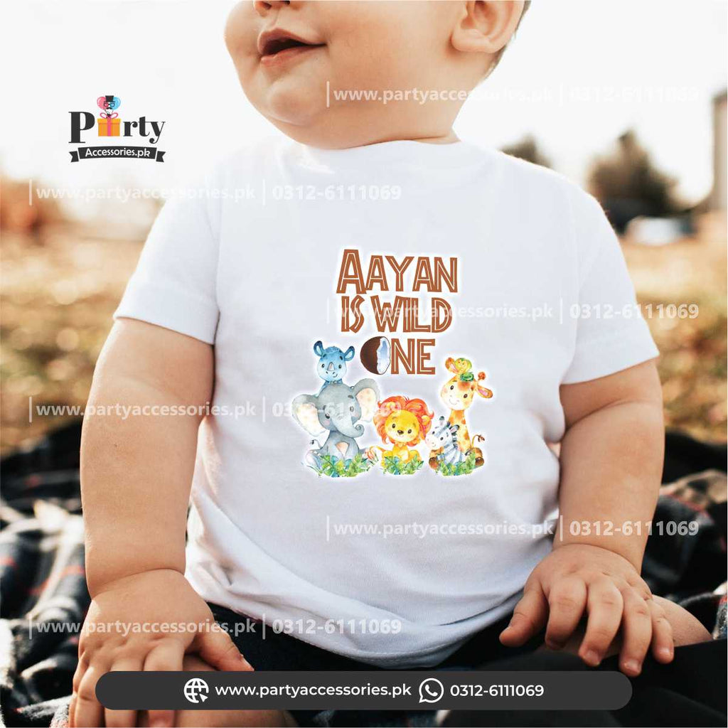 Wild One Theme Customized Kids T-Shirts For Birthday Parties