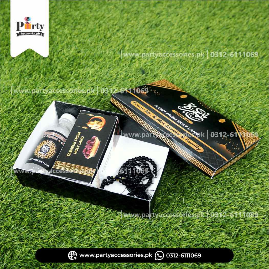 Umrah Tabaruk formal box Packaging | Umrah Giveaway corporate boxes