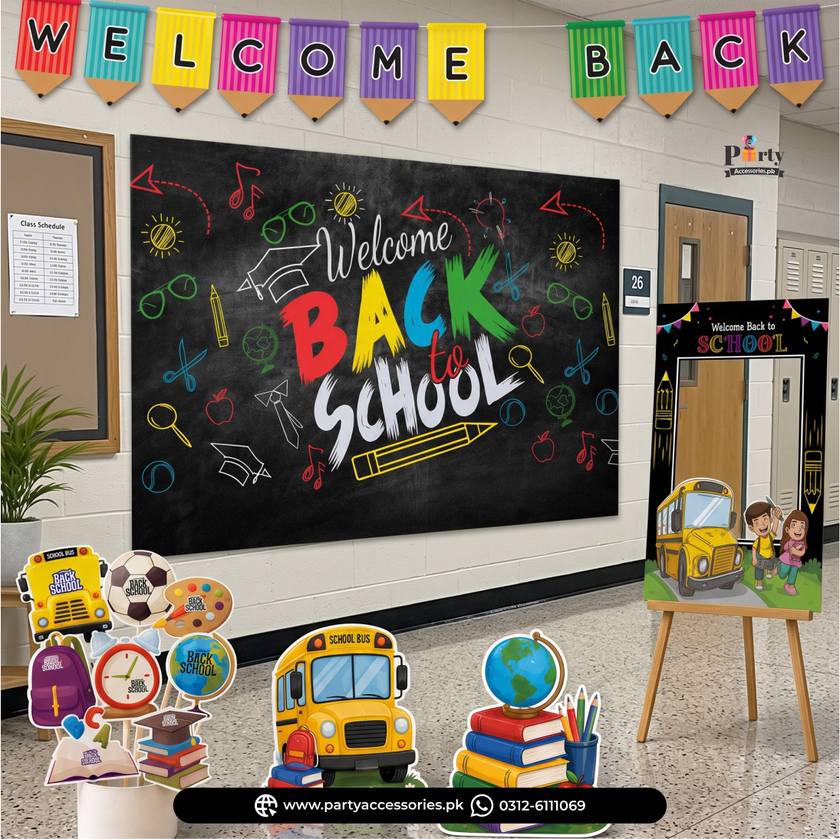 Back to School Party Decoration Setup