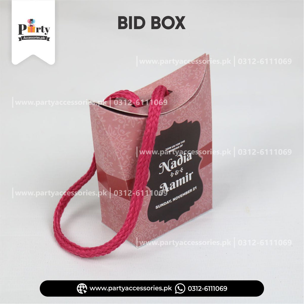 Bid Box wedding favors | Customized bidh distribution box in new style | Pack of 12
