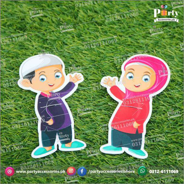 Eidi Giveaway Cards envelope boy girl shape | Pack of 12