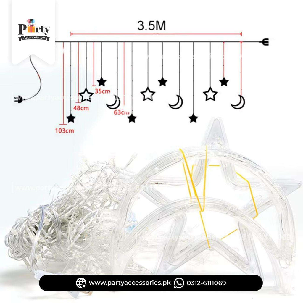 Moon and Star shape decoration fairy lights perfect for Room Decoration
