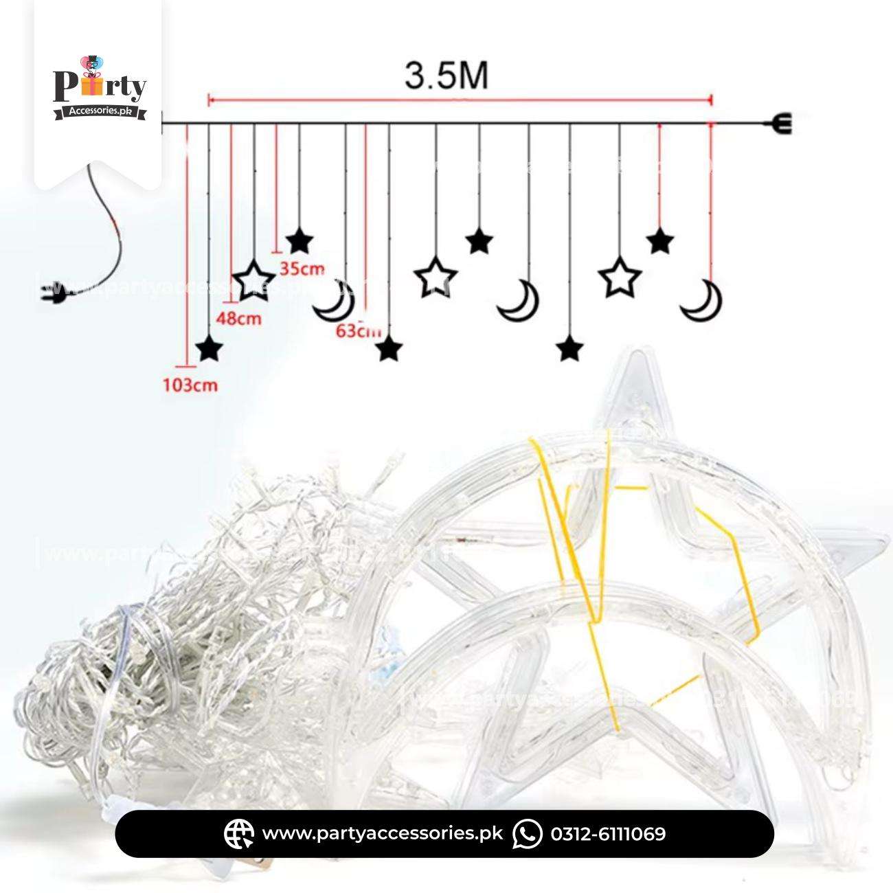 Moon and Star shape decoration fairy lights perfect for Room Decoration
