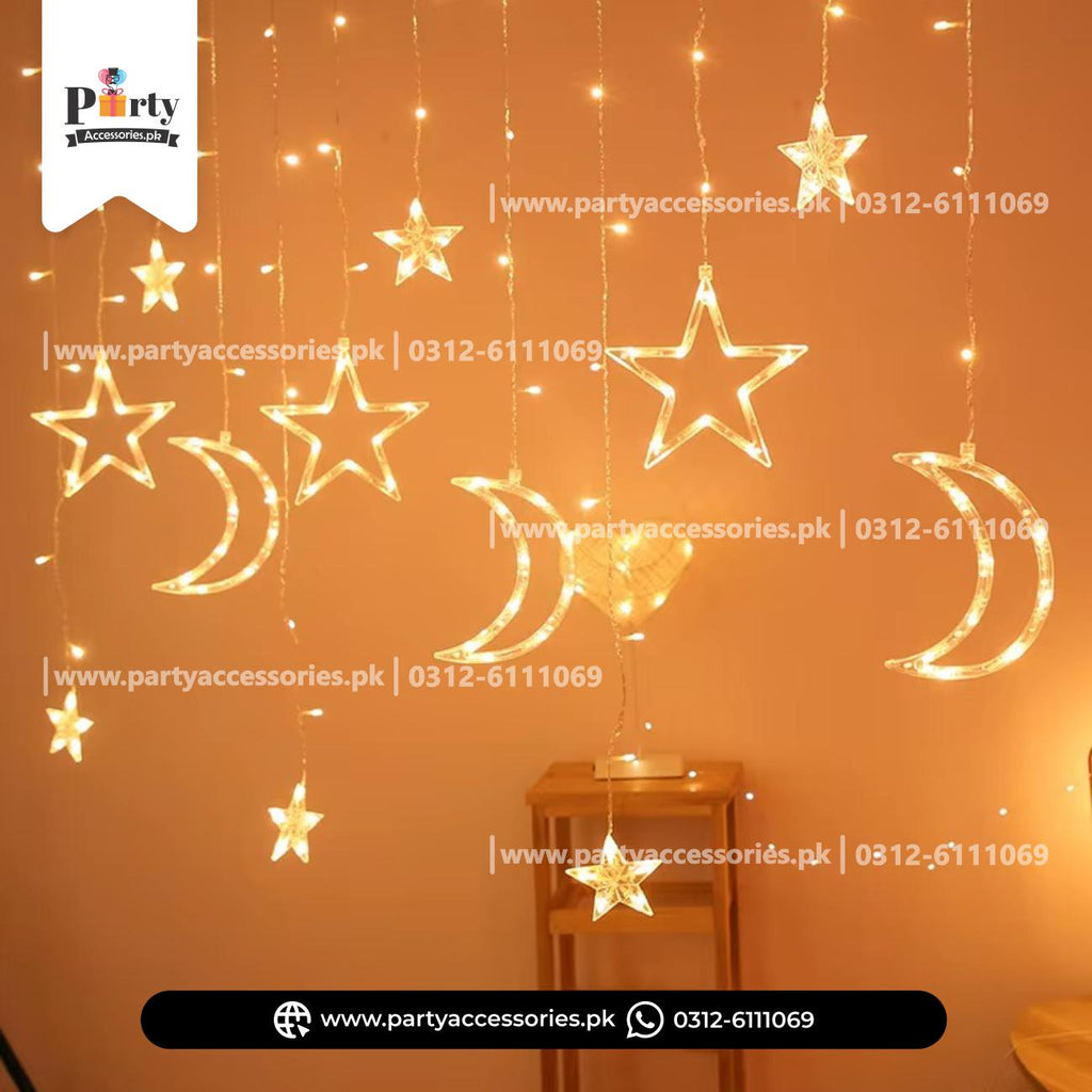 Moon and Star shape decoration fairy lights perfect for Room Decoration