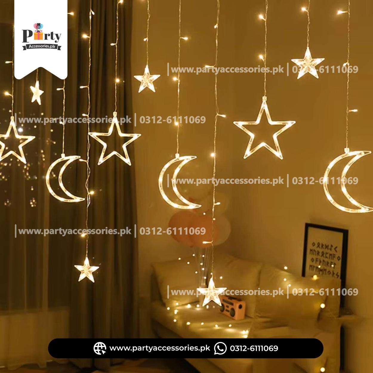 Moon and Star shape decoration fairy lights perfect for Room Decoration