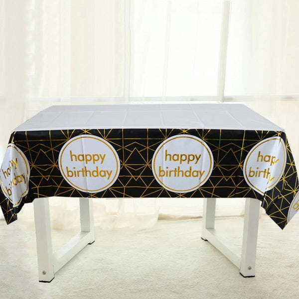 happy birthday table top sheet cover