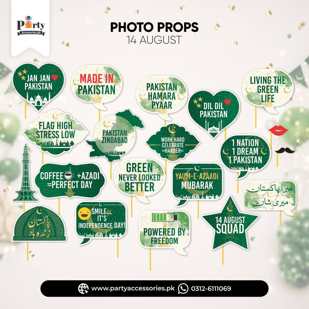 Customized props set for 14 August