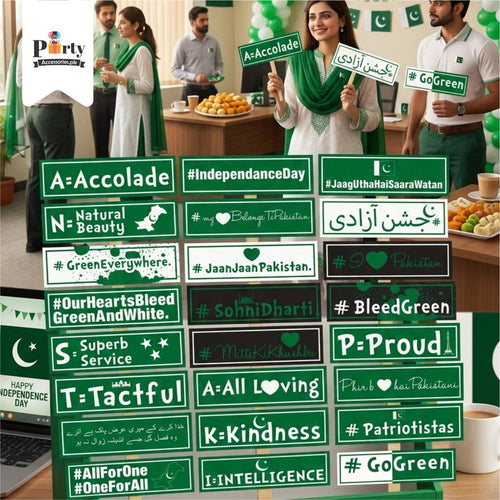 14 August theme Party Props Set for Celebration 