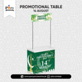 14 August Theme Party Kiosk Stand – Custom Promotional Display Table