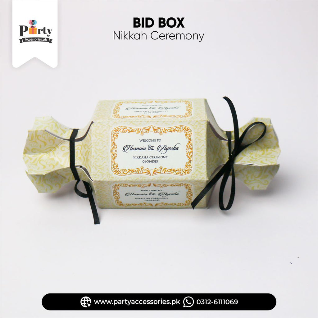 CUSTOMIZED GIVEAWAY BOXES FOR WEDDINGS