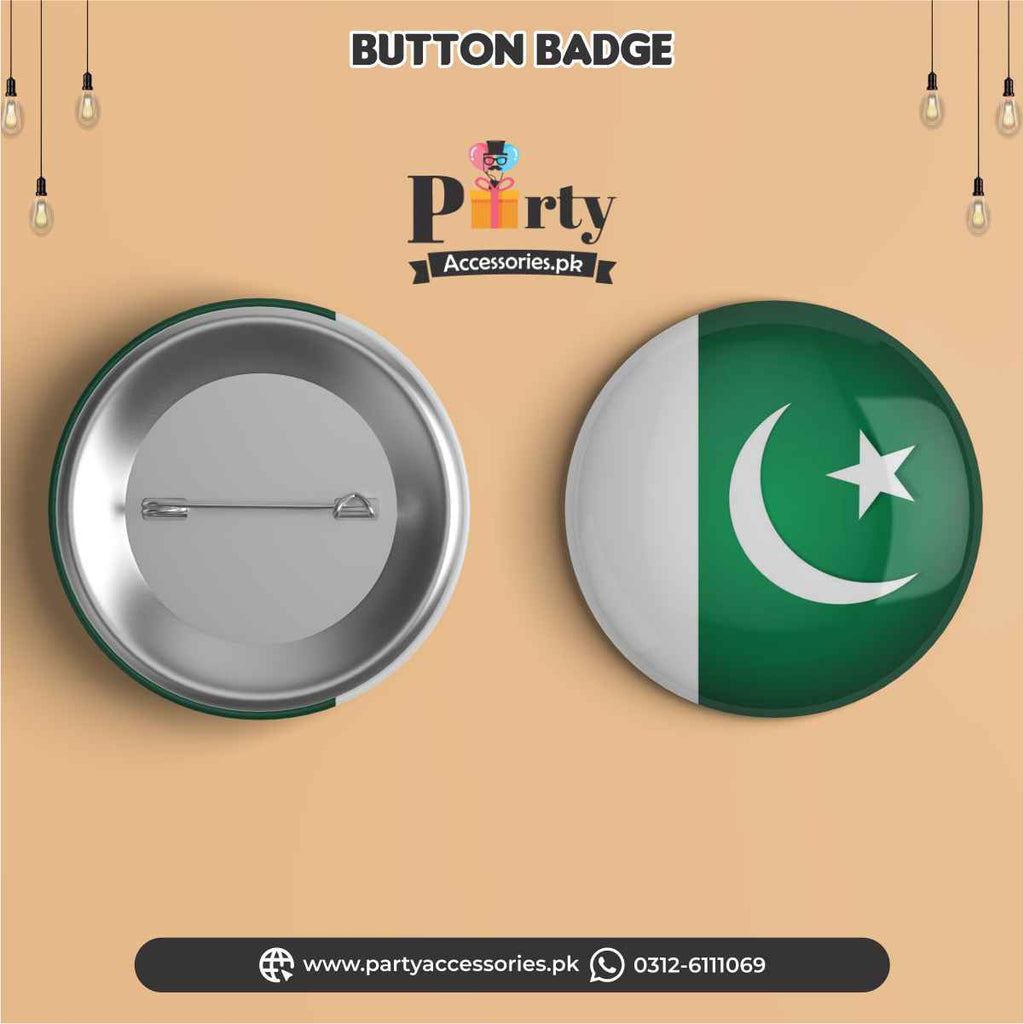pakistan flag button badges 