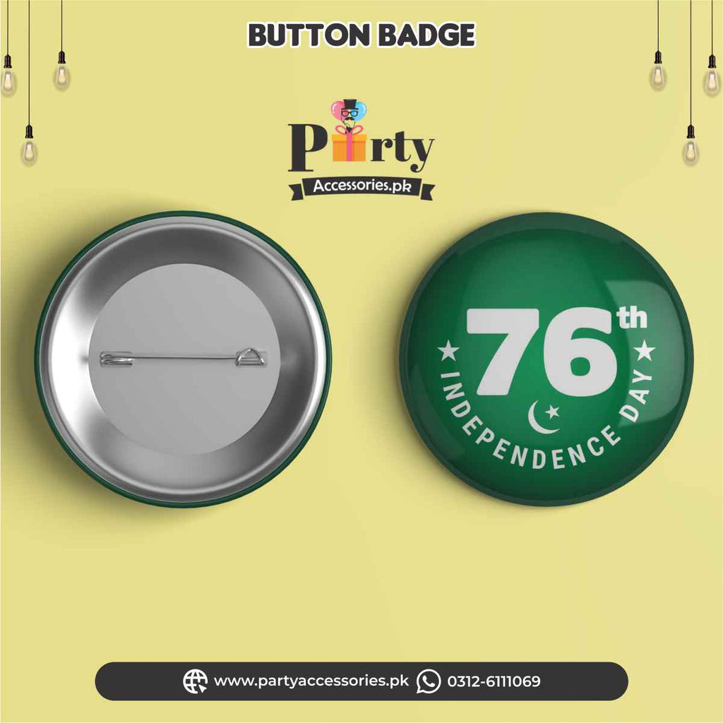 Customized 14 August independence day button badge