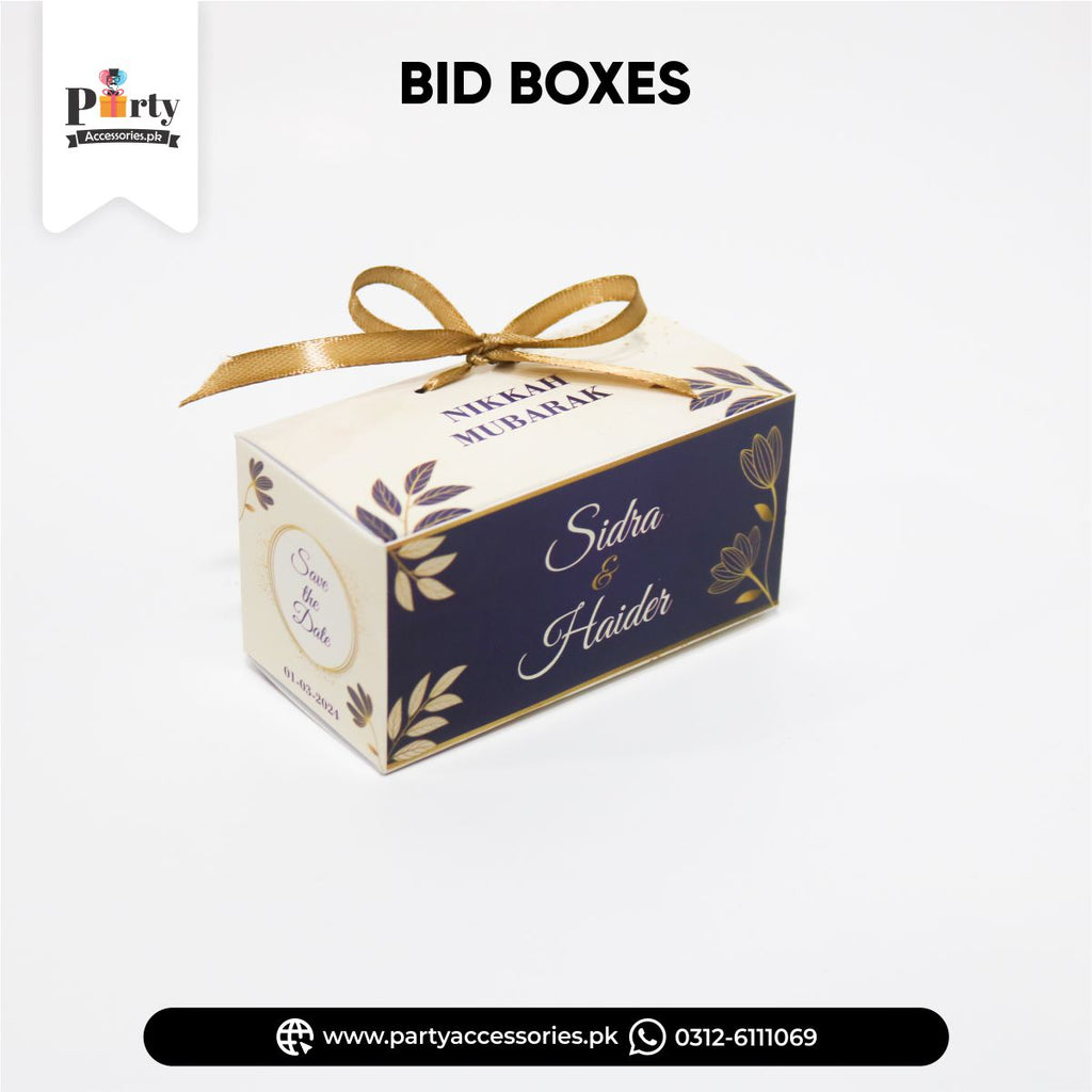 nikkah bid boxes