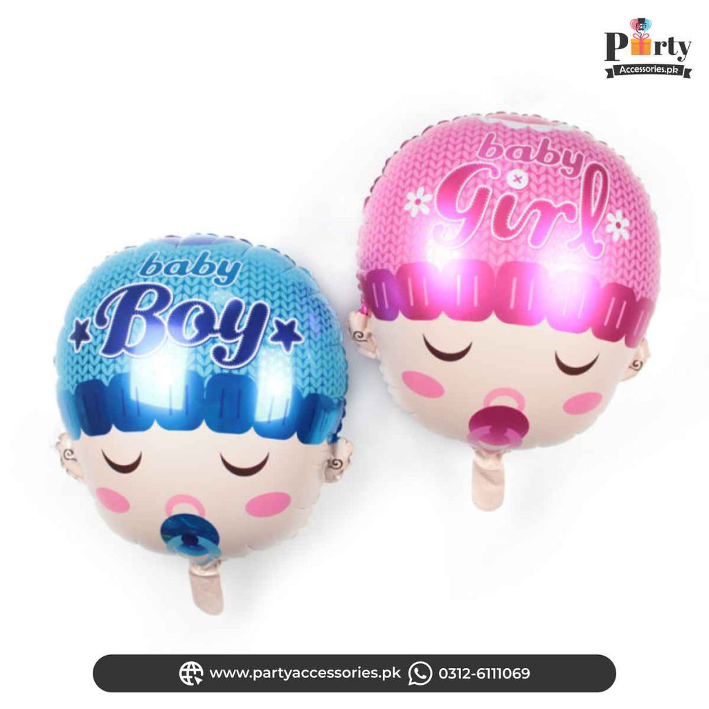 Baby Shower Baby Shaped large Balloon for Baby Boy or Baby Girl