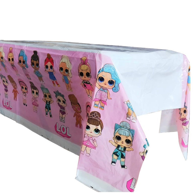 LOL doll theme table top sheet cover