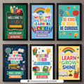 Back to School Wall Hanging Frames – Classroom Decoration (Pack of 6)