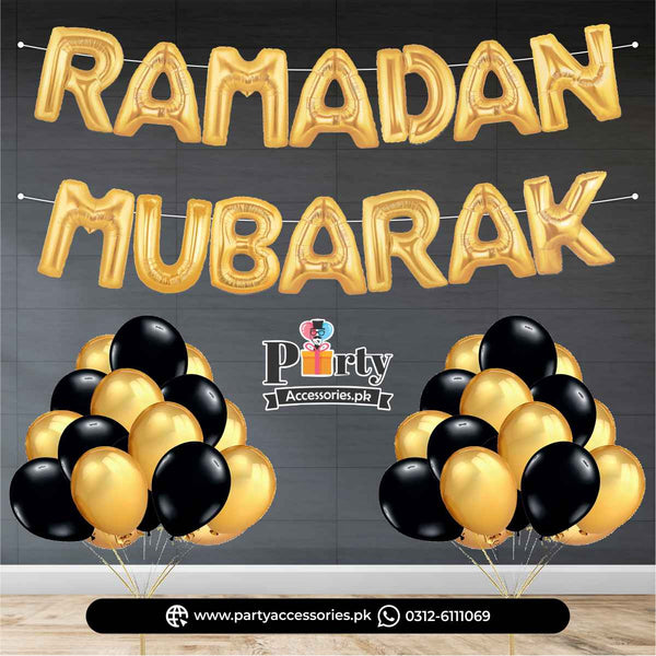 ramadan mubarak foil balloons home decoration ideas
