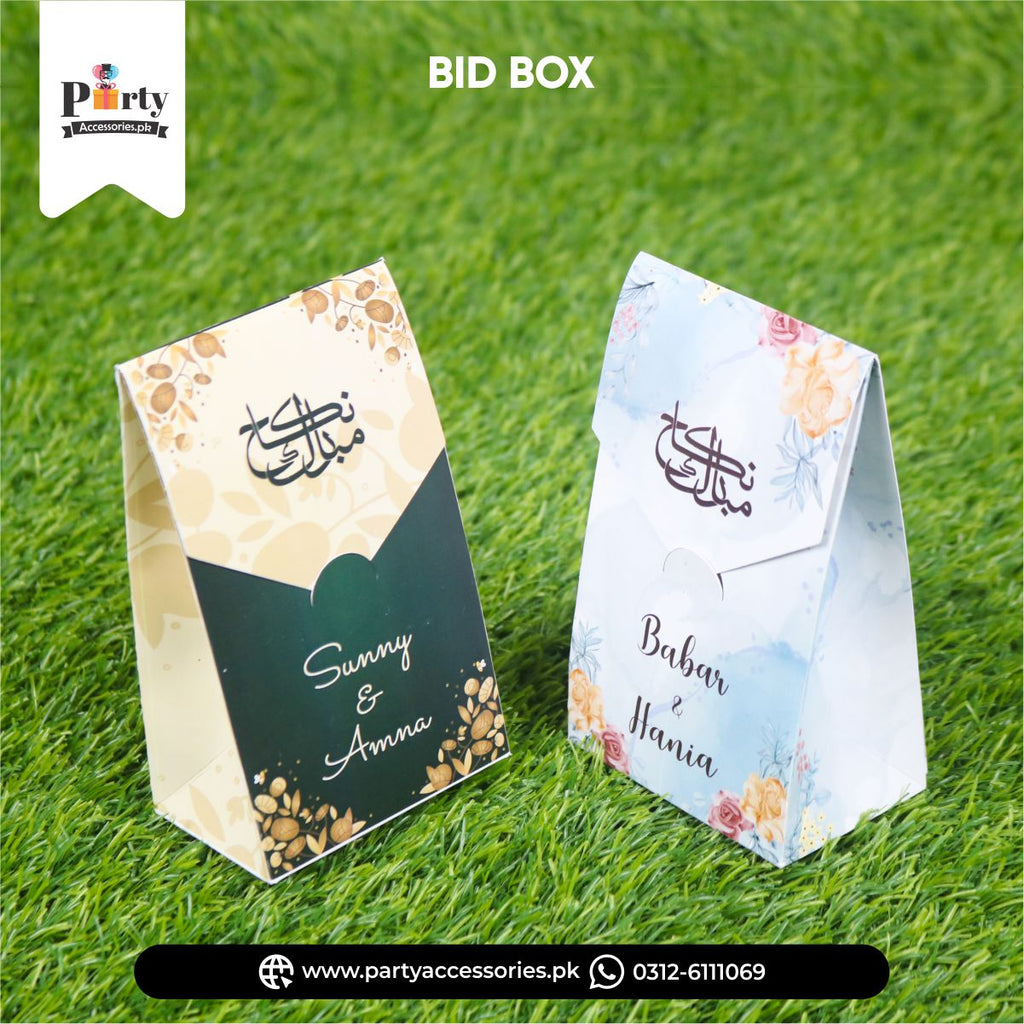 bidh box wedding favor boxes