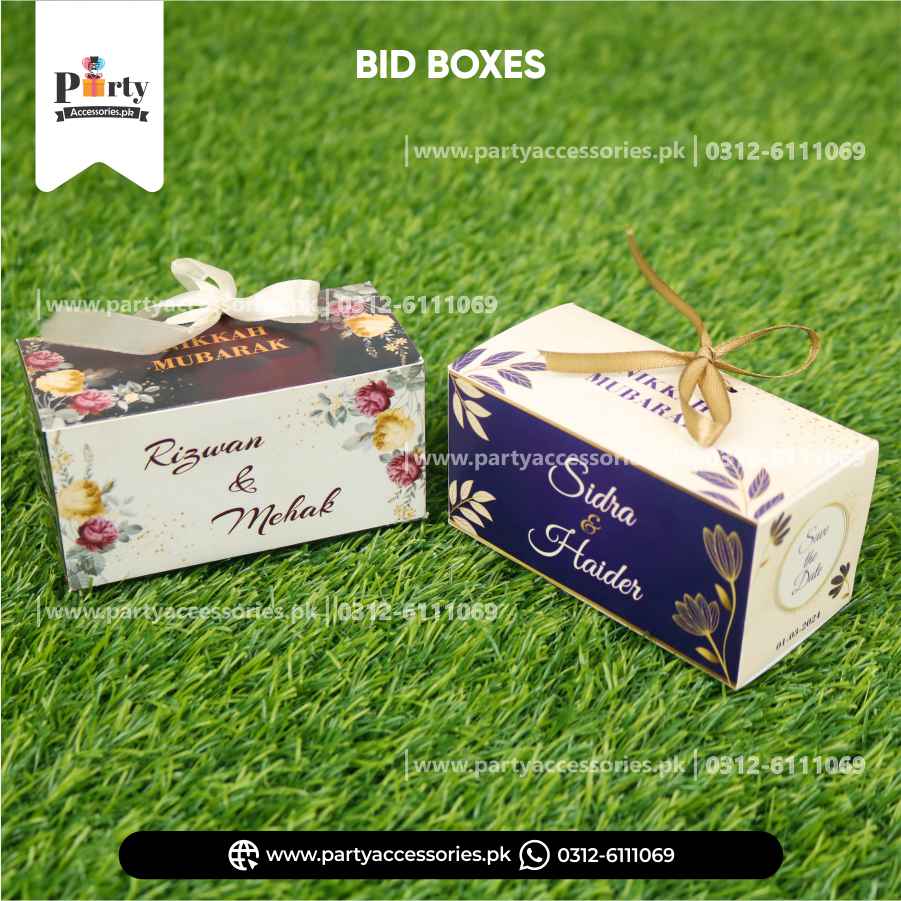 bidh distribution boxes | wedding favors return gift goody boxes
