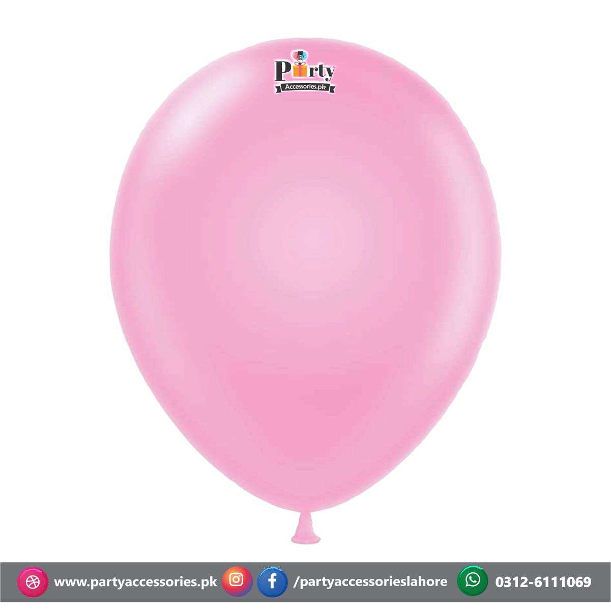 Pastel pink color balloons for birthday party decoration 